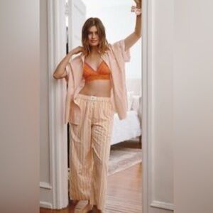 Anthropologie The Wren Boxer Pants | Relaxed Striped Lounge Pants